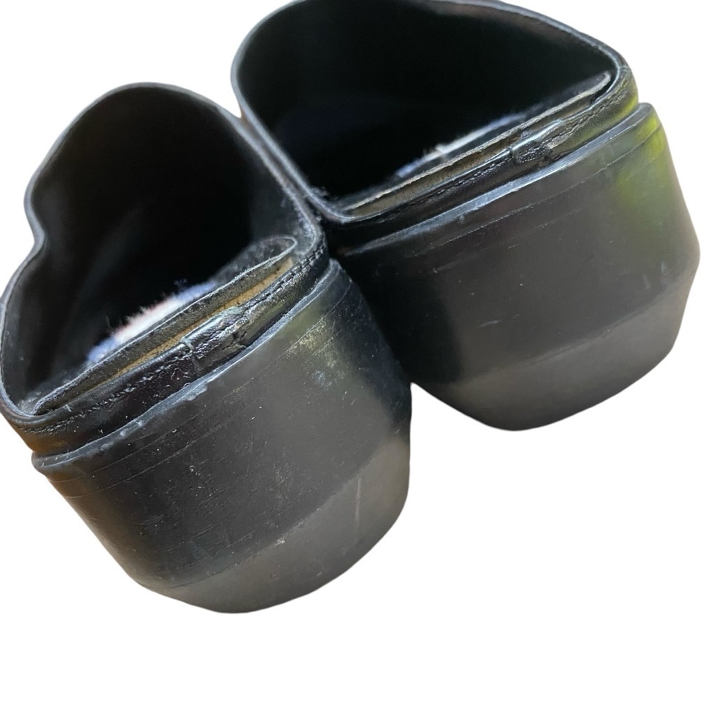 VTG y2k Tommy Hilfiger Black Slip On Mules With Logo On Side Size 6 - Picture 5 of 10
